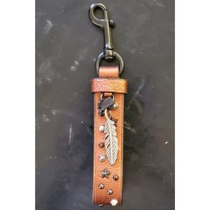 ☆NWOT☆ COACH - Leather Keychain & bagcharm